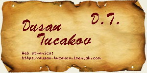 Dušan Tucakov vizit kartica